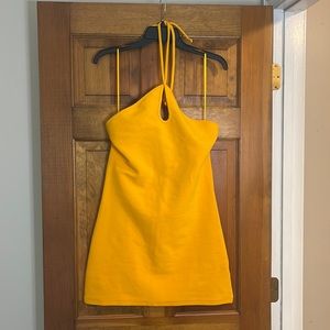 C/MEO Collective halter mini dress